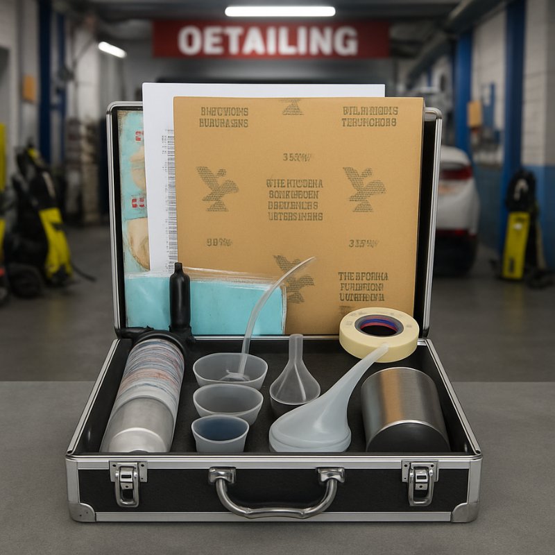 Kit de pulido quimico para faros de coche